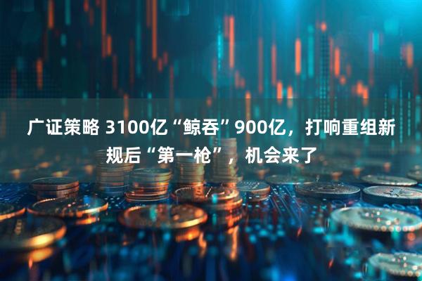 广证策略 3100亿“鲸吞”900亿，打响重组新规后“第一枪”，机会来了